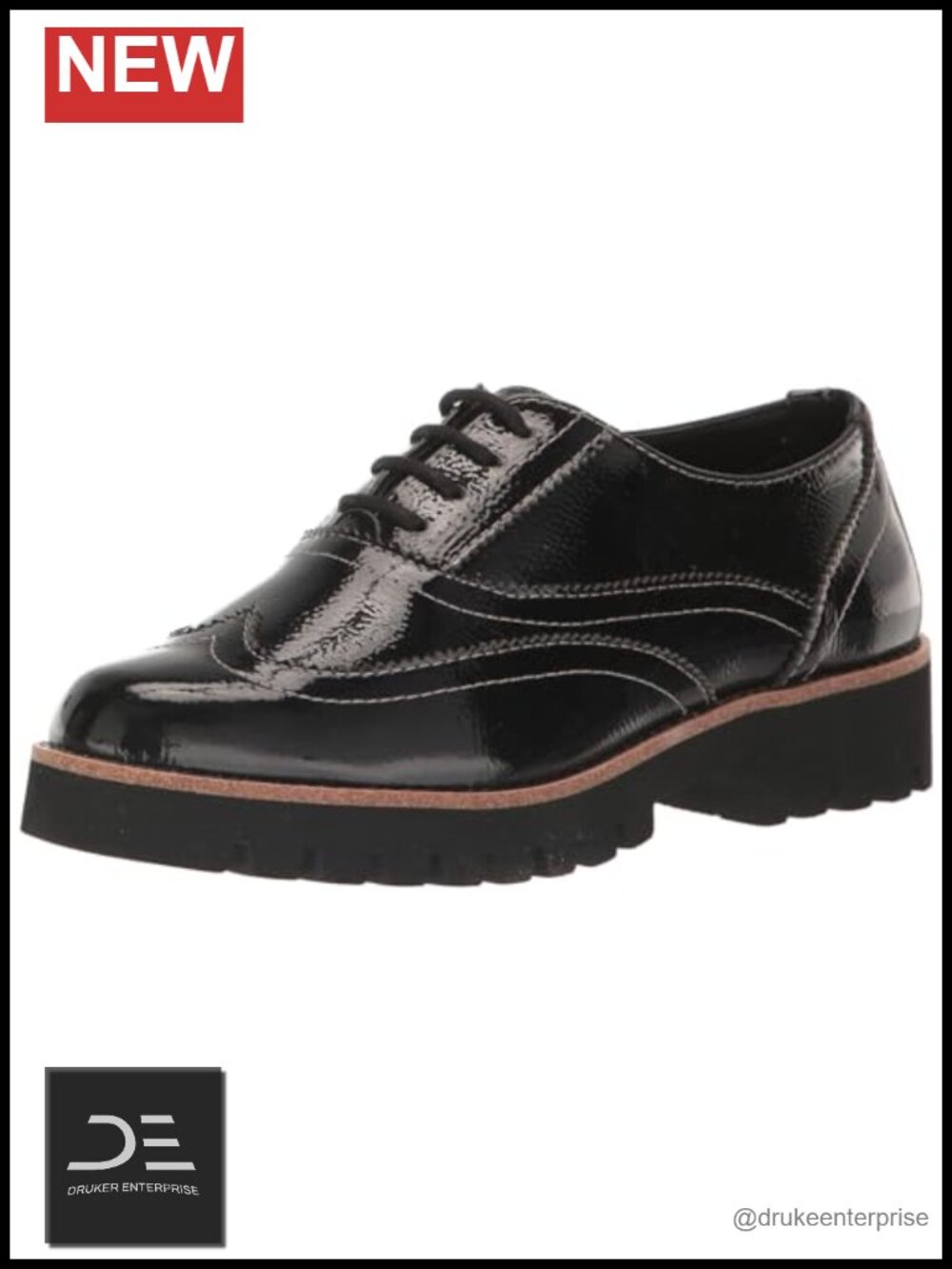 Women's Lace-Up Wingtip Oxford Shoes Memory Foam Insole